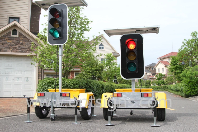 Solar Power Portable Traffic Signals