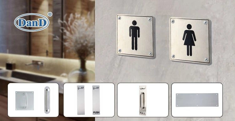 Stainless Steel Sign Plate Stainless Steel Push Pull Door Sign