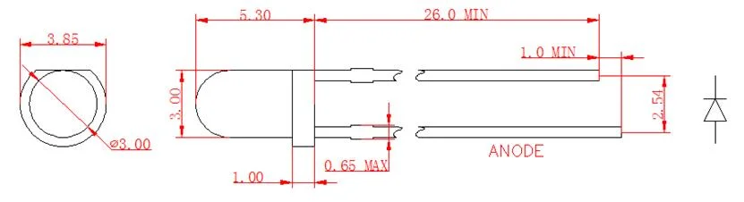 High Quality Red 3mm Round LED Chinese Supplier