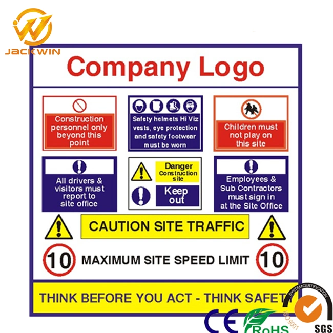 Factory Wholesale Road Construction Site Safety Warning Sign