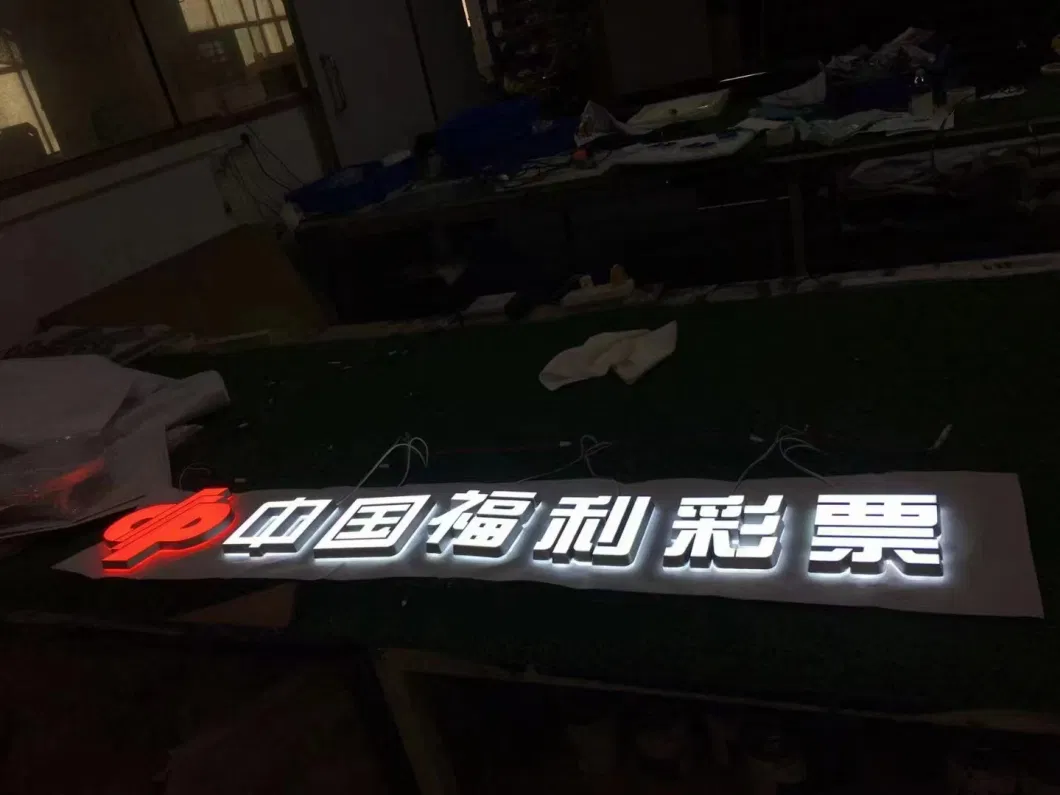 Outdoor Illuminated Acrylic Sign Advertising Front Lit Channel Letter Sign