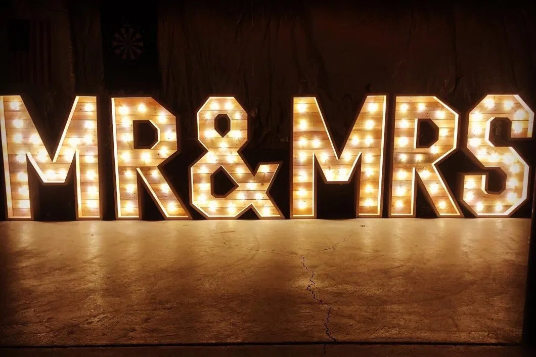 Popular Love Signs Large Wedding LED Marquee Letters Light for Wedding Party