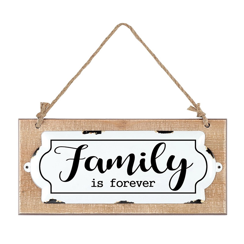 Family Is Forever Rustic Home Decoration Wall Sign