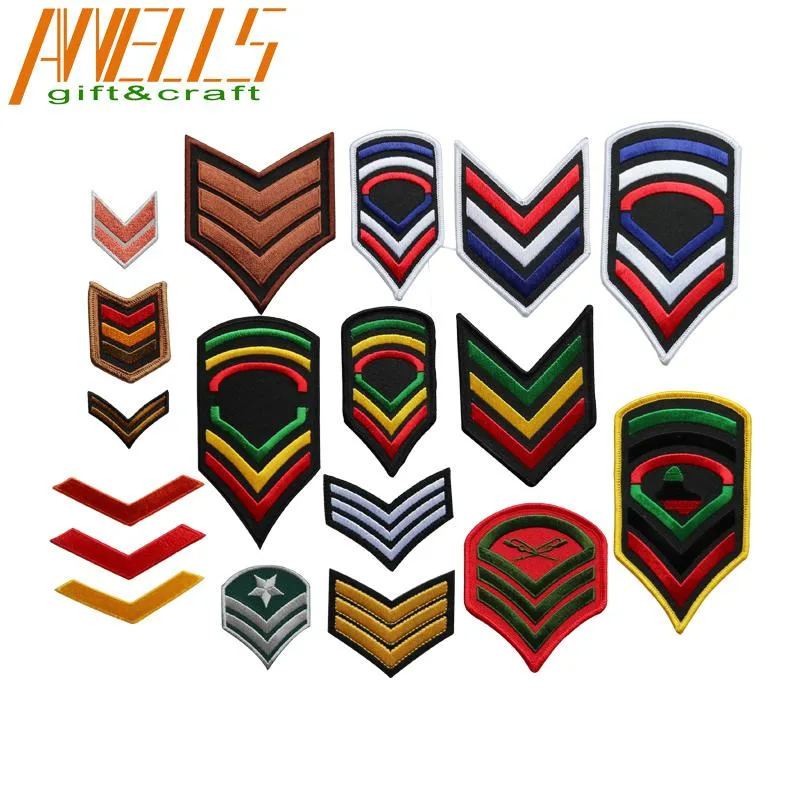 Large Custom Personalised Alphabet 3D Cool Back Blank Black Rocker Embroidered Badges Patches for Embroidery Wholesale