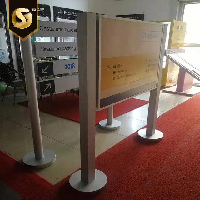 Custom Aluminum Pylon Directional Signage Outdoor LED Board Frame Board Advertising Signage Plaque Board