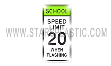 OEM Traffic Warning Directional Sign Edge Lit Reflective Road School Speed Limit Sign