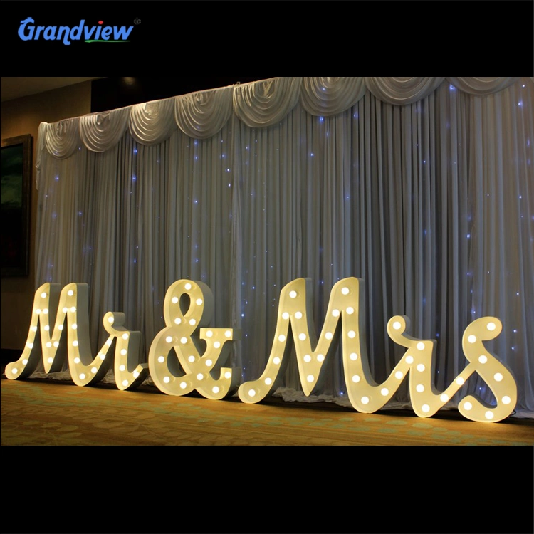 Wholesale LED Sign Letters LED Marquee Letter Alphabet Lights Wedding Decorative Sign