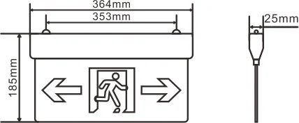 OEM Factory Customized Double Sided Acrylic Toilet Sign Board for Indoor Lighting