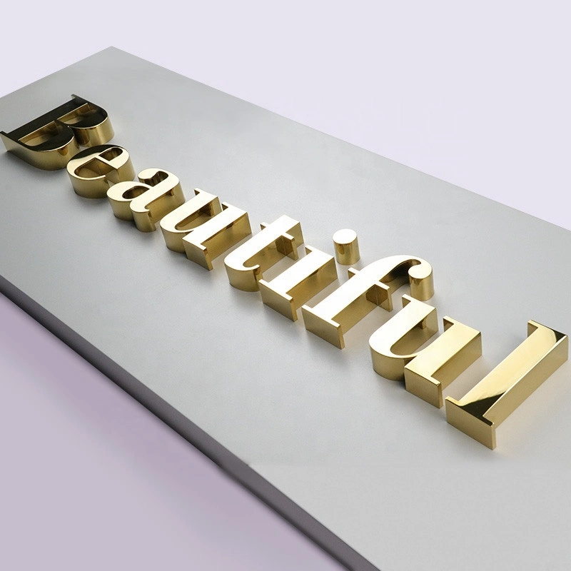 Metal Business Sign Giant 3D Letters Signs Stainless Steel Channel Letter Signage