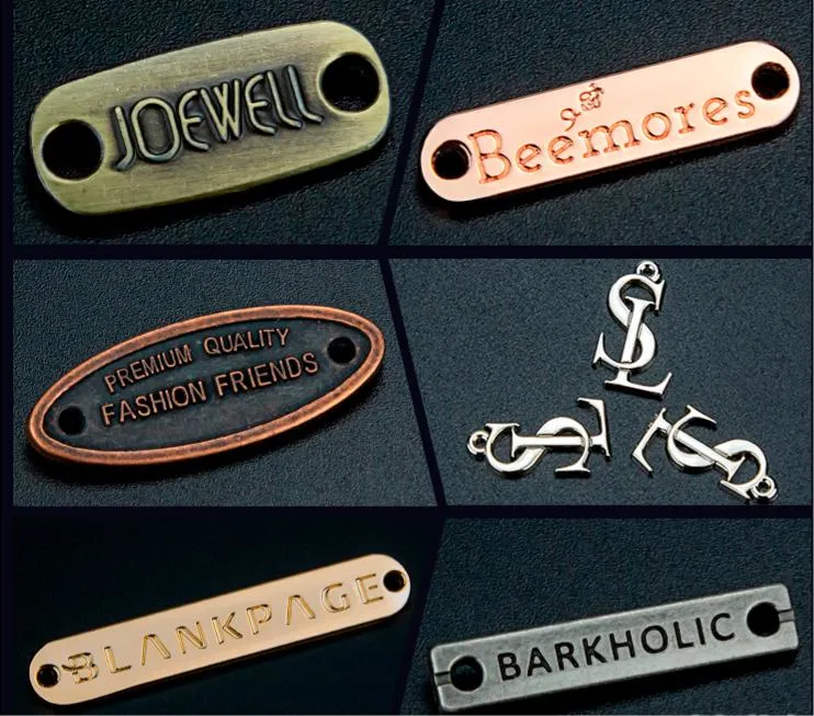 Make a Small Fashion Etched Silkscreen Metal Nameplate Logo