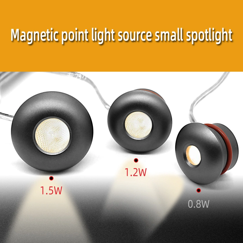 1.5W Mini Magnetic Point Light Source Spotlight for LED Under Cabinet Lighting