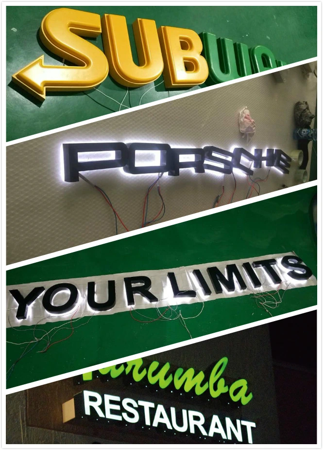 Custom 3D Pylon Sign LED Channel Letters Metal Tag and Sign