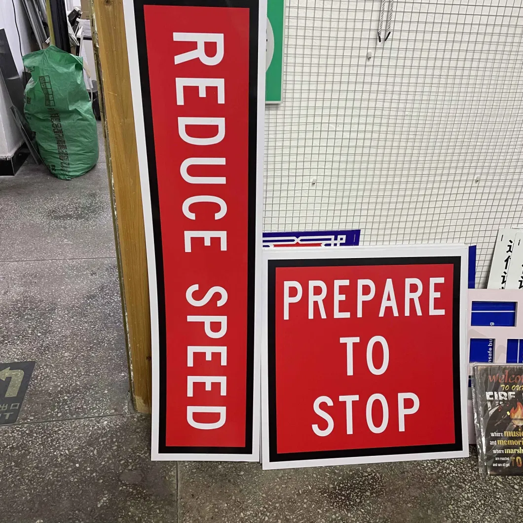 Construction Warning 600*600mm/ 900X900mm Reflective Traffic Sign Board