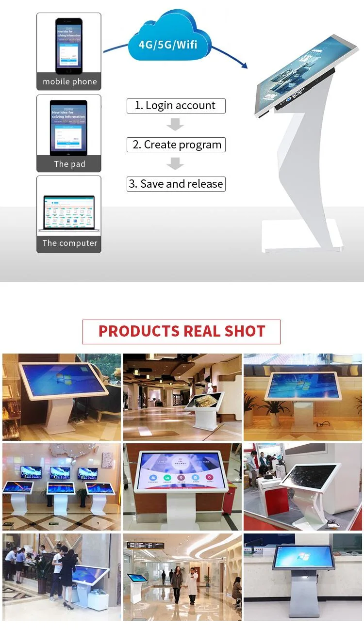 43 Inch Touch Screen Information Interactive Digital Signage Kisok