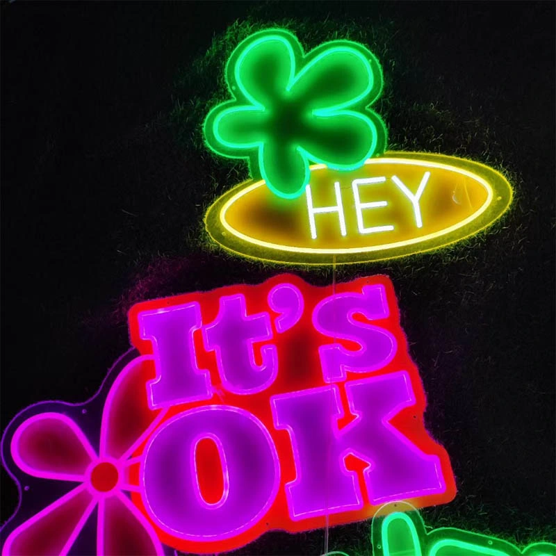 Drop Shipping No MOQ Waterproof Happy Birthday Customized Acrylic LED Letter Light Neon Sign Custom for Christmas Decoration