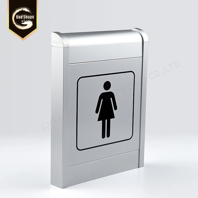 Aluminum Alloy Plate Plaque Sign for Toilet Restroom Washing Room Office Door Building Wall Plate Sign