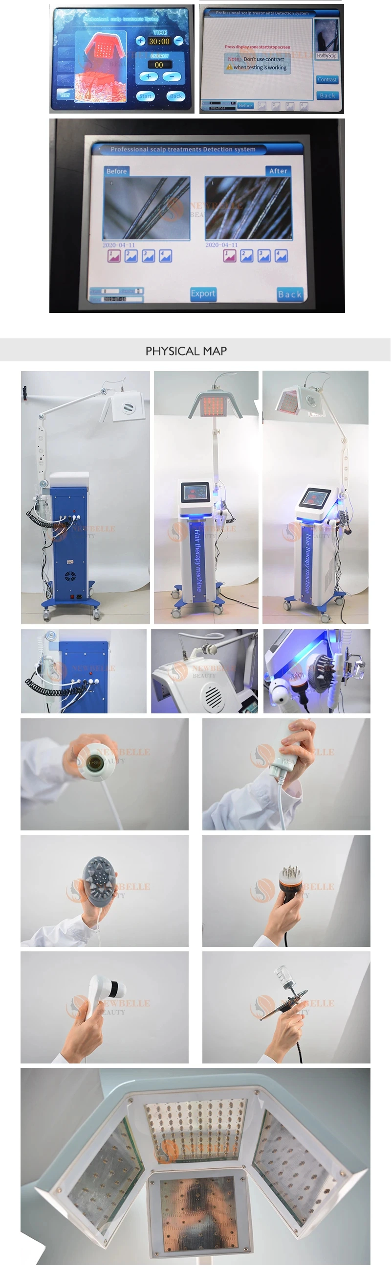 Hair Light Diode Laser Hair Loss Treatment Growth 650nm Machine No LED Machines Beauty Salon Equipment Laser Hair Regrowth