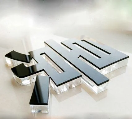 Custom Made Laser Cutting Acrylic Letter with Light Background