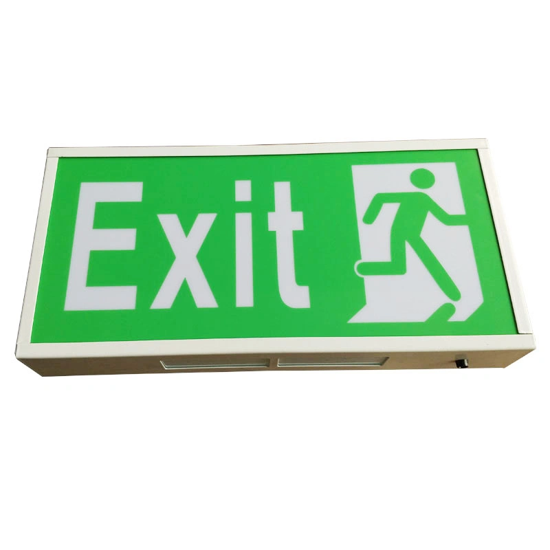 Emergency Exit Sign PVC Sticker with Metal Box