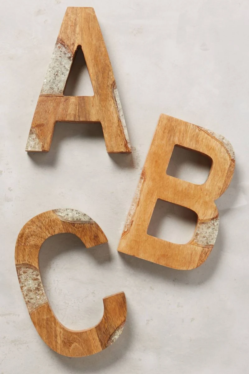 Mayco Wall Decor Wooden Large Alphabet Letters