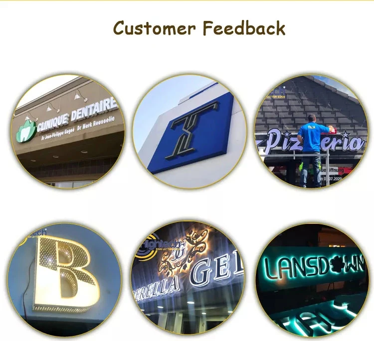 Wholesale China Factory Back Lit Outdoor Advertising Company Store Light up Logo Electronic Sign Backlit Illuminated Mini Advertising Letter