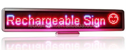 LED Message Board Desk Screen 64*16 Pixel Scrolling Ultra-Thin LED Desktop Sign