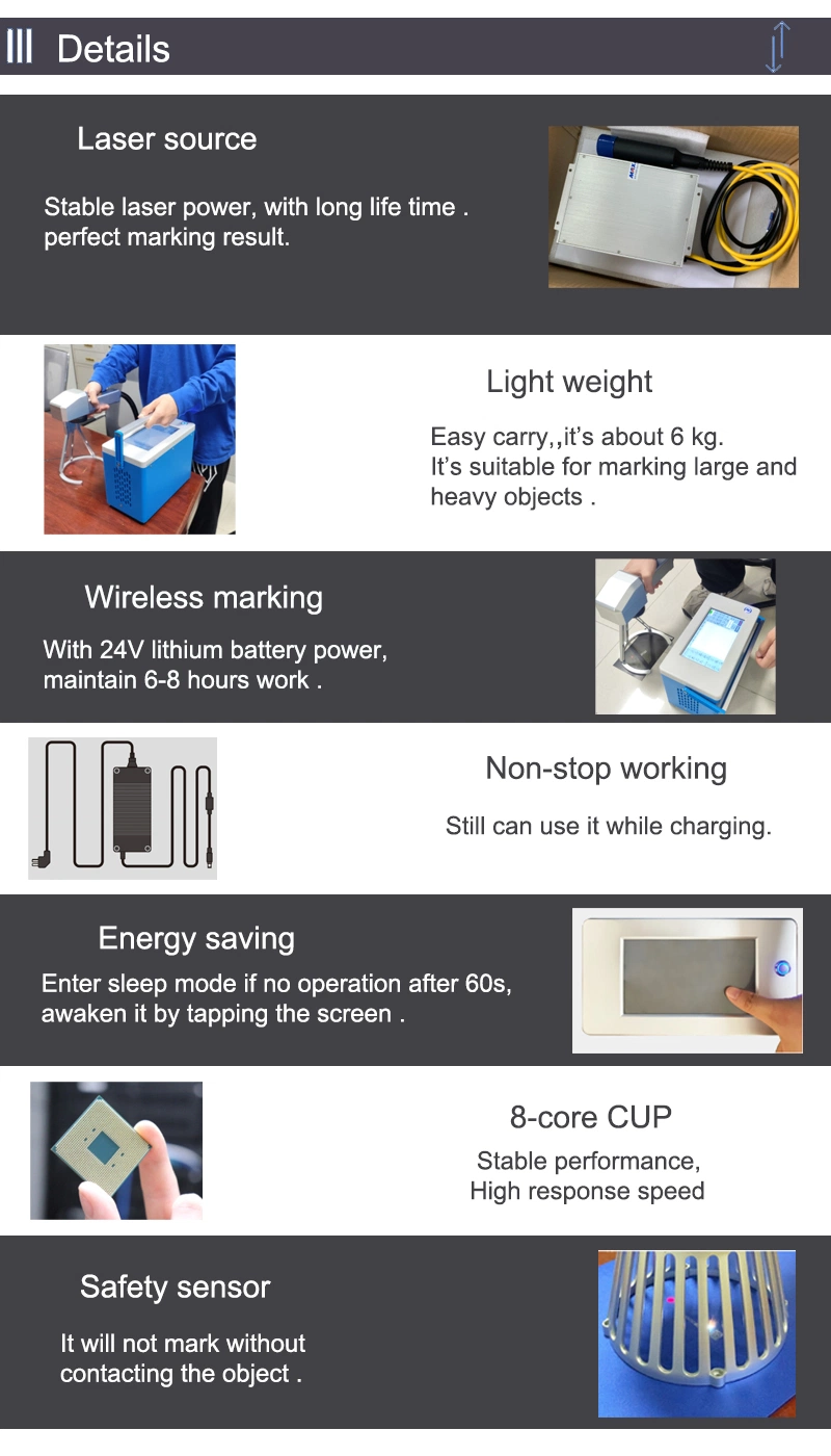 Laser Marking Machine Printing on Metal Stainless Steel Brass Fiber Laser Maker