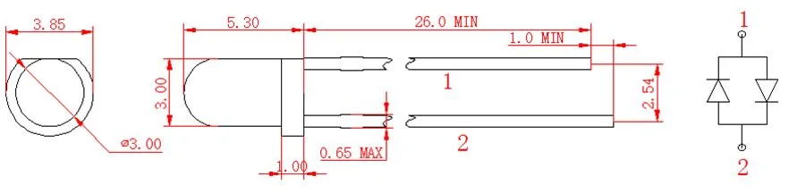 High Quality Red 3mm Round LED Chinese Supplier