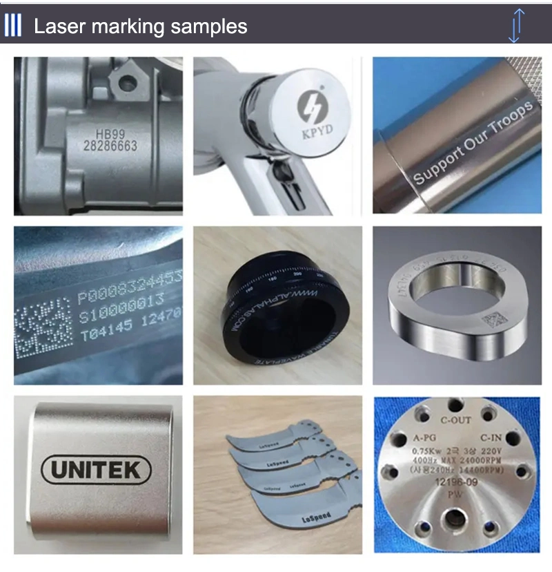 Laser Marking Machine Printing on Metal Stainless Steel Brass Fiber Laser Maker