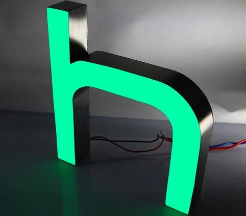 Store Pop Brand Commercial Advertising Acrylic Stainless Steel LED Logo Channel Letters Sign