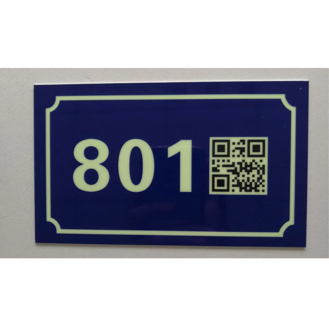 OEM Factory Cheap Construction Door Use Custom Printed Metal Number Door Sign