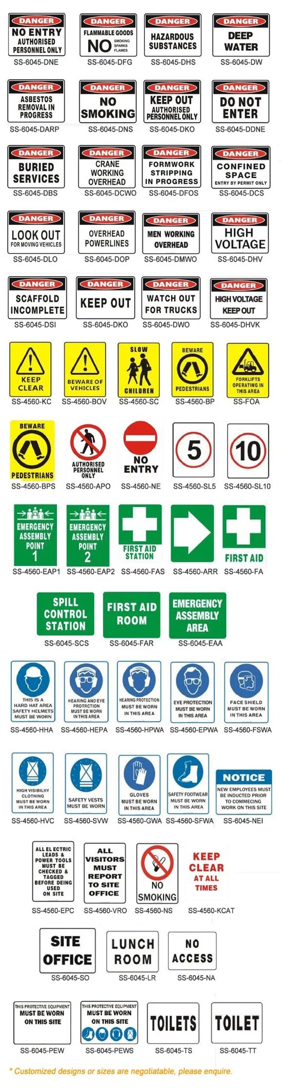 Customizable Construction Site Do Not Enter 450X600mm Outdoor UV Printed PP Danger Signs