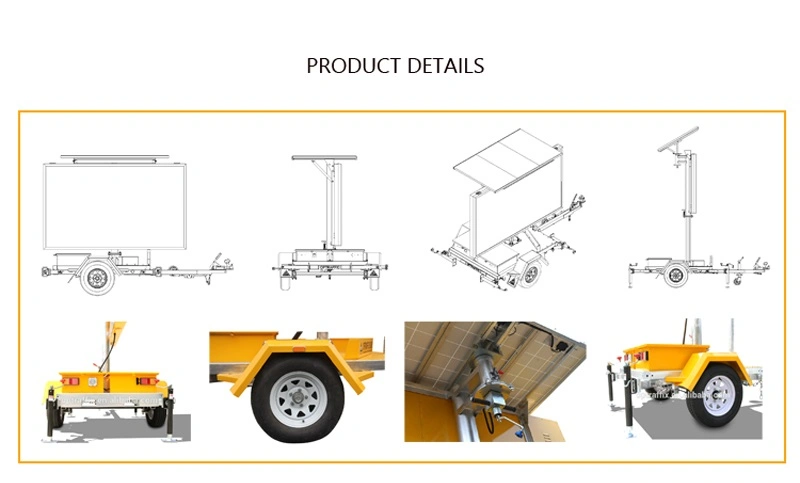 Solar Systems Vms Traffic Signal Trailer Warning Road Construction Signs