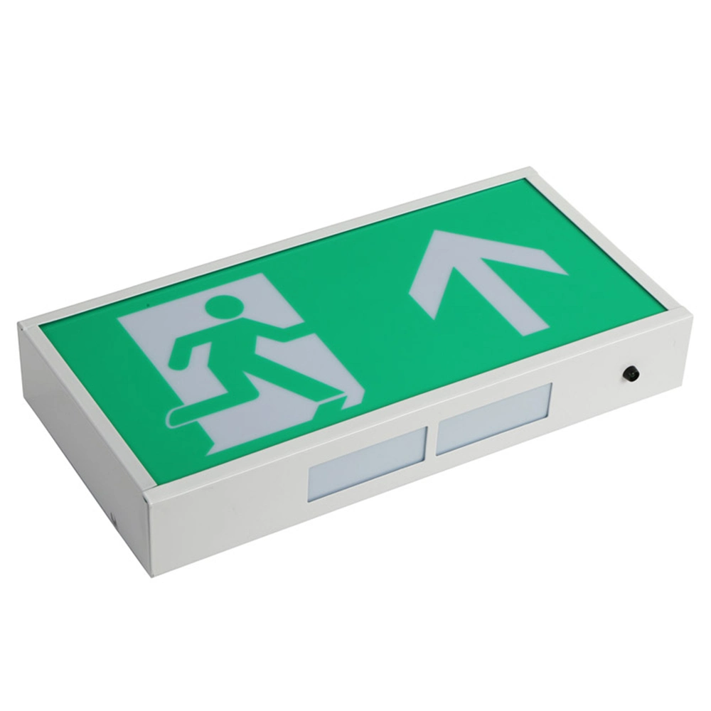 Emergency Exit Sign PVC Sticker with Metal Box