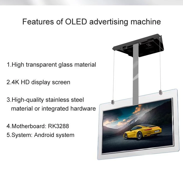 Dual Screen 43&prime;&prime; 49&quot; 55&quot; Inch Indoor Ceiling Advertising Player Double Sided Hanging LCD Digital Signage