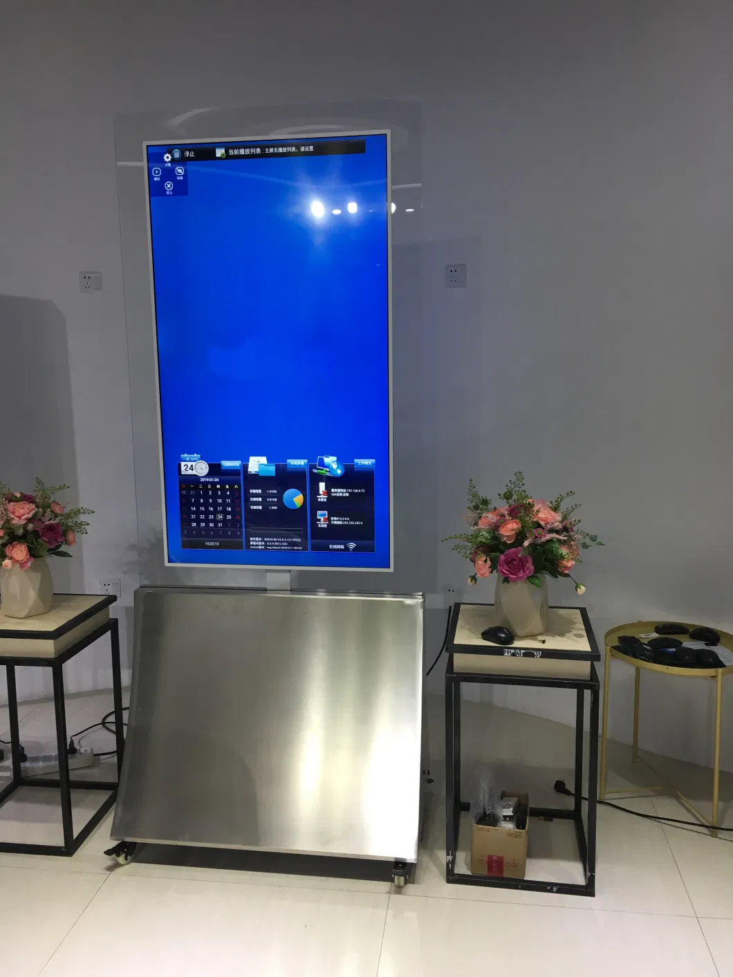 Super Slim Double Sided Digital Signage Display for Advertising