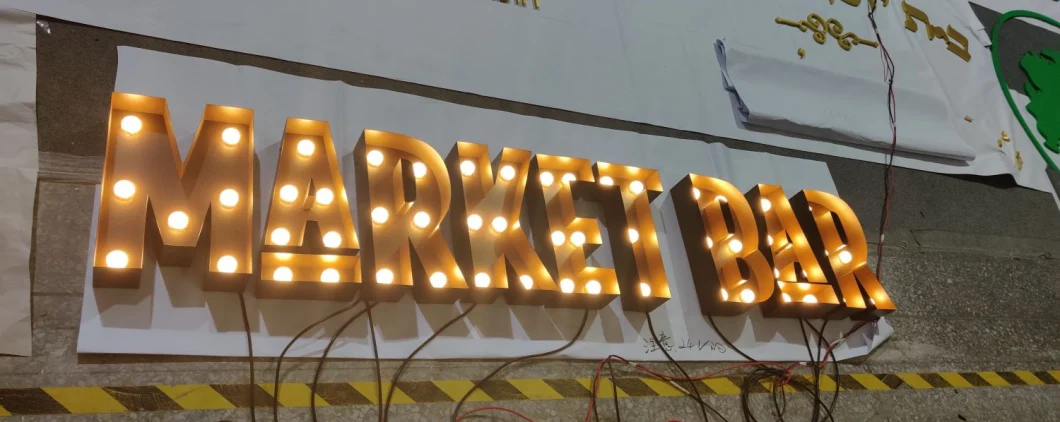 Antique Rusty Finish Letter Sign Marquee Letters