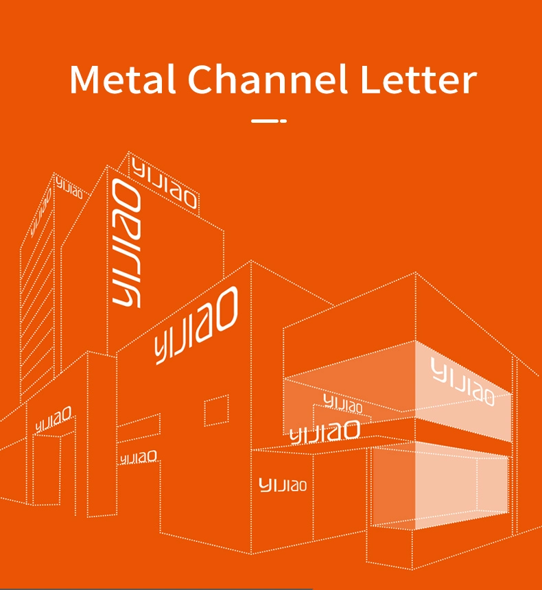 Factory Custom Made 3D Illuminated Stainless Steel LED Channel Letter