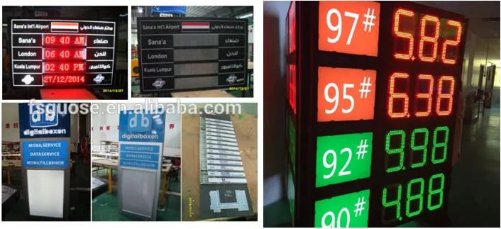 Solar Gas Stations LED Outdoor Pylon Sign Stainless Steel Pylon Sign