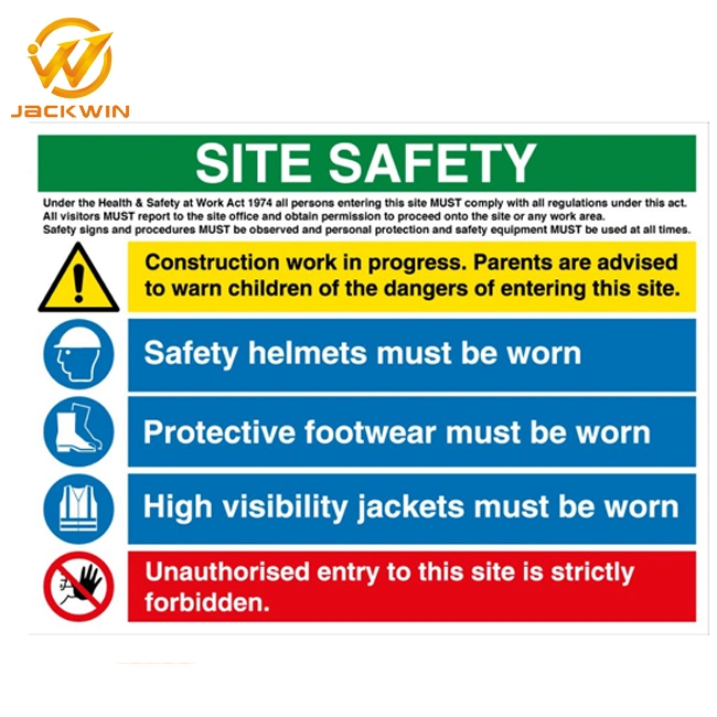 Factory Wholesale Road Construction Site Safety Warning Sign