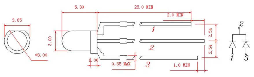 High Quality Red 3mm Round LED Chinese Supplier