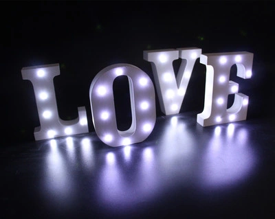 Love Bulb Letters, Vintage Marquee Letters