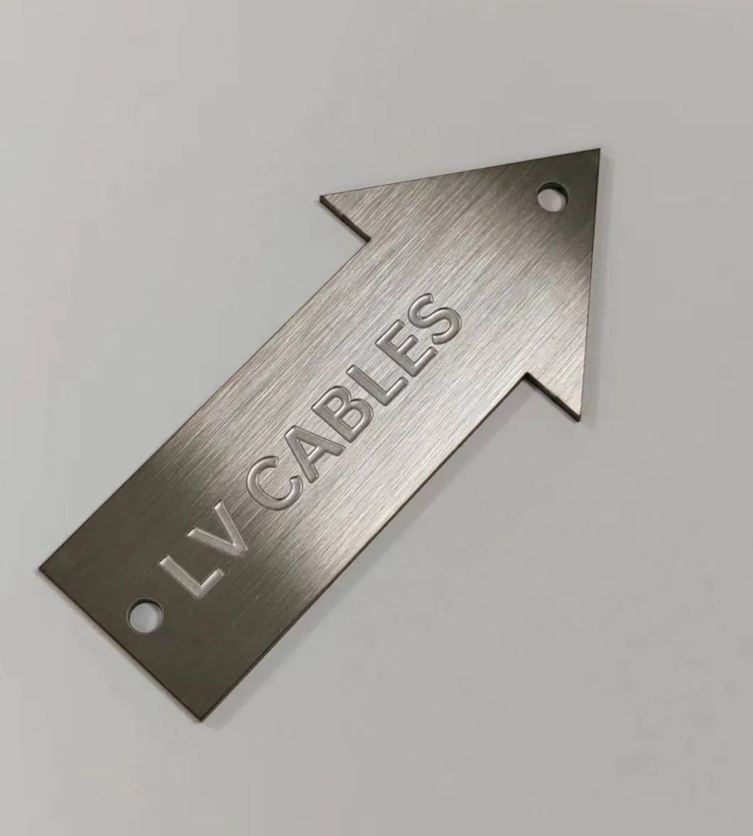 OEM Customized Stainless Steel Logo Etching Nameplate Aluminium Label Metal Sign