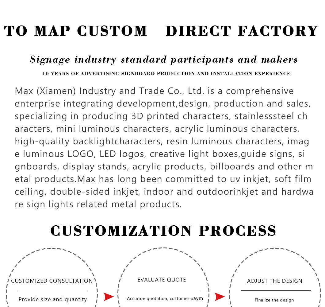 Personalized Acrylic Sign Board Business Acrylic Display Stand Office Logo Sign