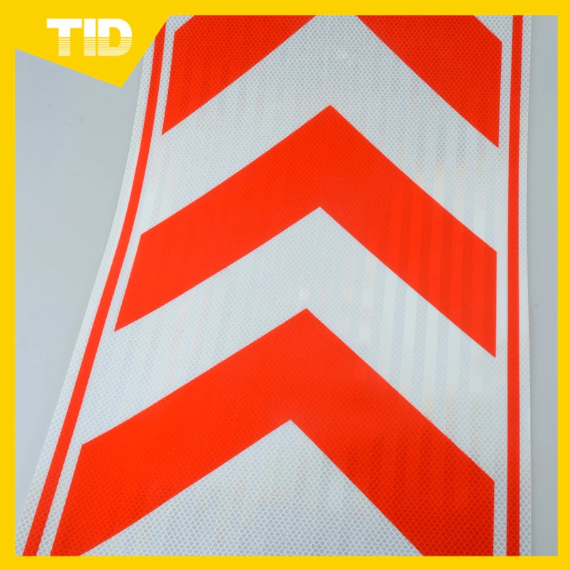 Red and White Arrow Traffic Direction Road Sign