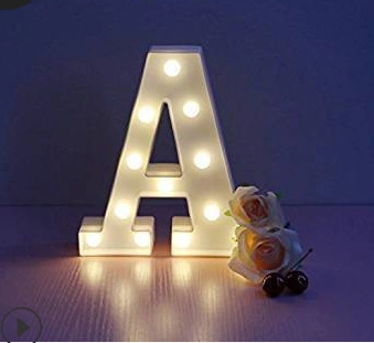 up Alphabet Letter for Home Party Wedding Decoration LED Light