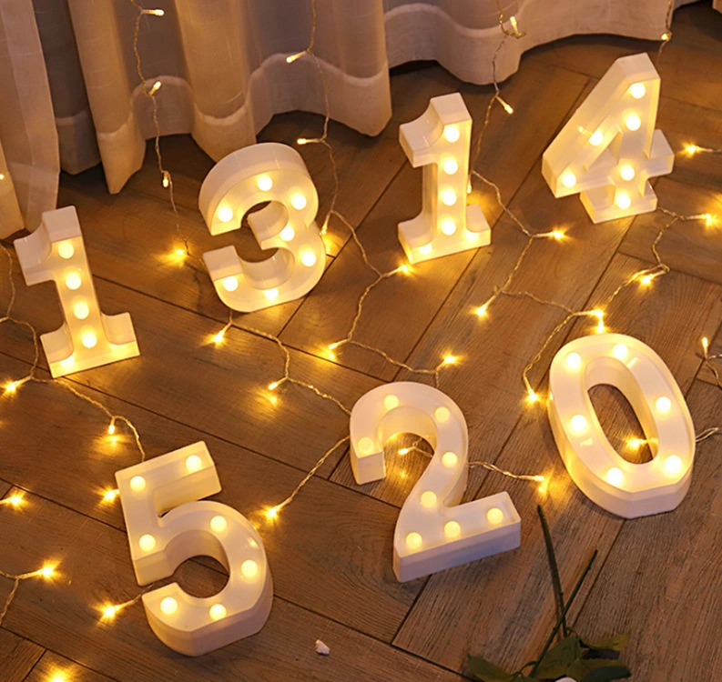 up Alphabet Letter for Home Party Wedding Decoration LED Light