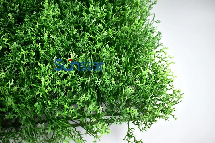 Artificial Moss Grass Hedge Panel 50X50cm Plastic Green Wall Indoor Outdoor Plants for Home Decoration (51281)