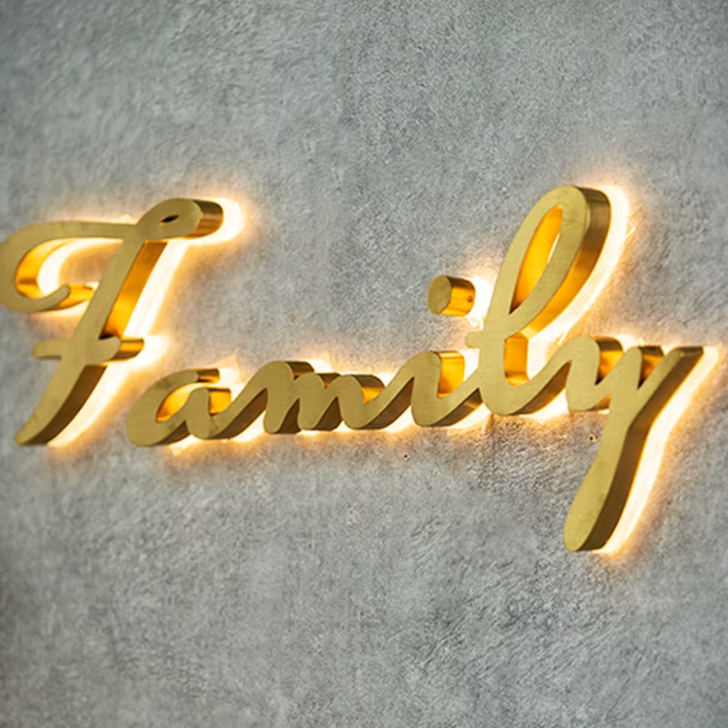 3D Blacklit Logo Wall Sign Business Advertising Signs Logo Indoor Custom LED Sign Letter