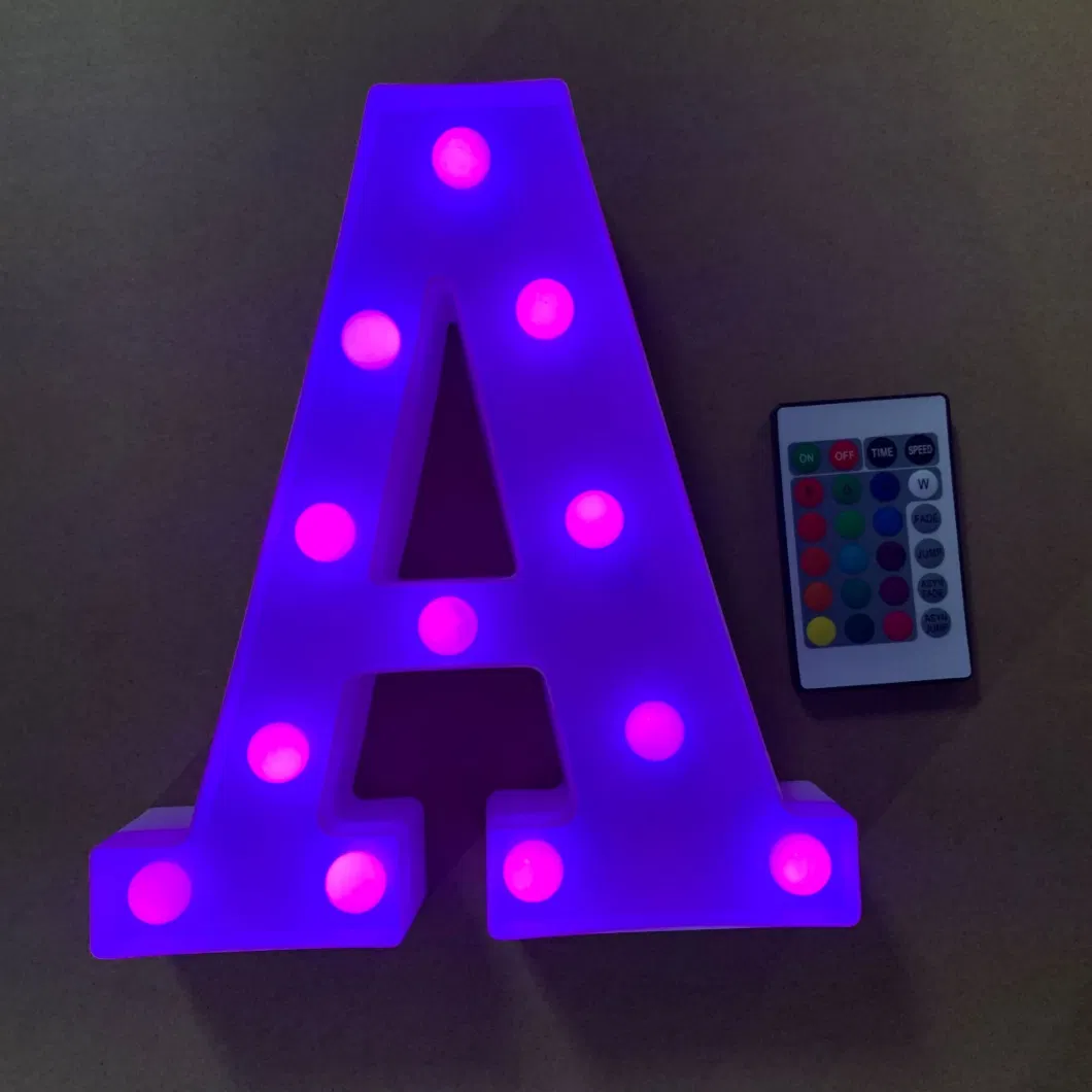 up Alphabet Letter for Home Party Wedding Decoration LED Light